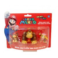 Набор фигурок Super Mario:Donkey Kong,Didy Kong,dixie kong 3в1 (6см)