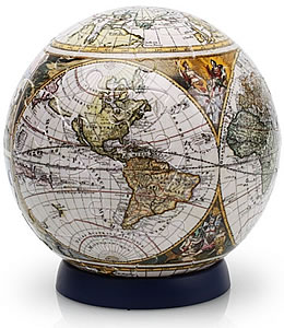 Пазл-шар "Старинная карта мира" (240 деталей)