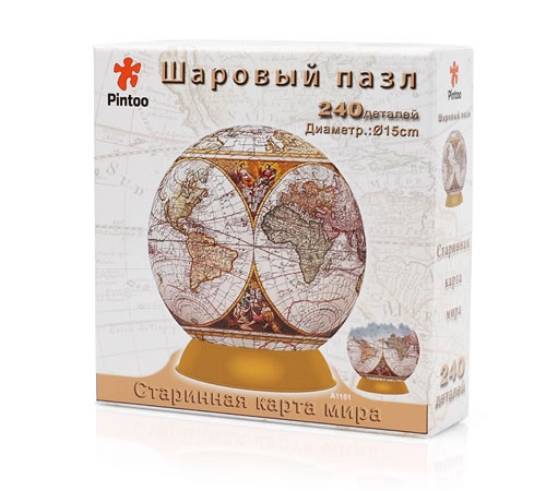Купить Пазл-шар "Старинная карта мира" (240 деталей)