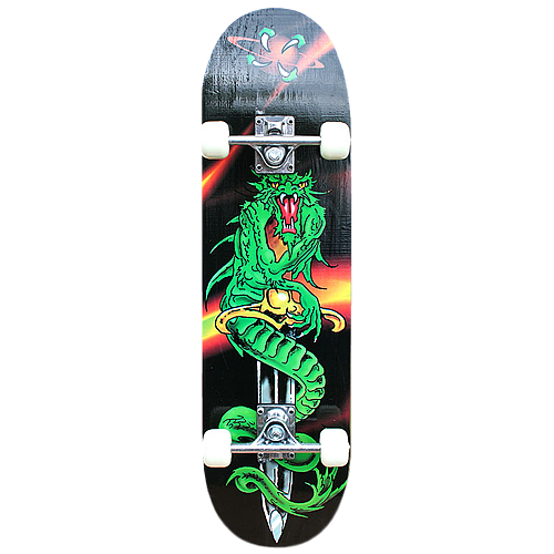 Скейтборд Skateboard дракон