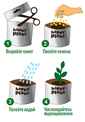 Наборы для выращивания - Happy Plant